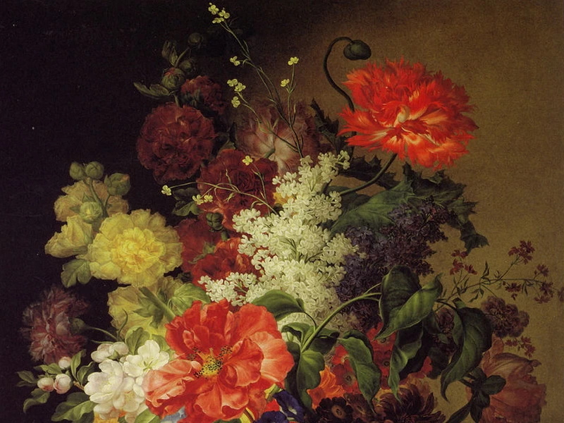 186-Joseph Nigg - Composizione floreale